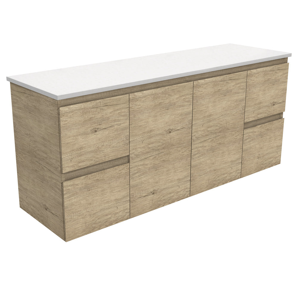 Fienza Edge Scandi Oak Wall Hung Vanity Cabinet 1500mm