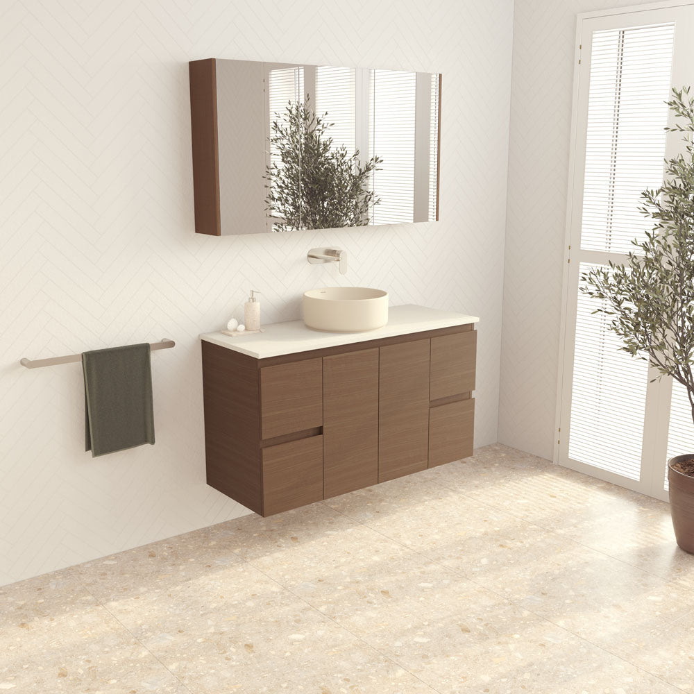 Fienza Edge Walnut cabinet detail
