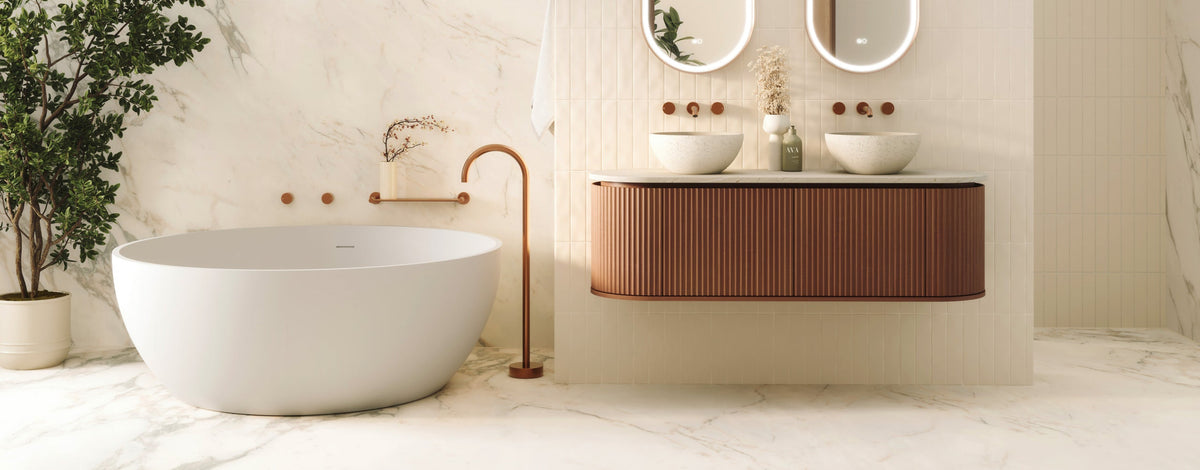 Fienza Empire Pill Wall Hung Vanity Cabinet lifestyle
