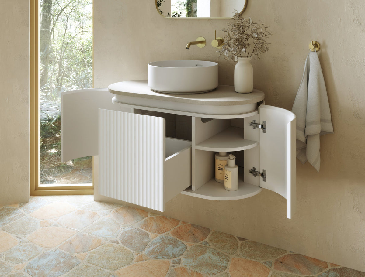 Fienza Empire Pill Wall Hung Vanity Cabinet lifestyle