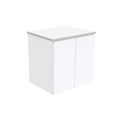 Fienza Fingerpull Gloss White Wall Hung Vanity Cabinet