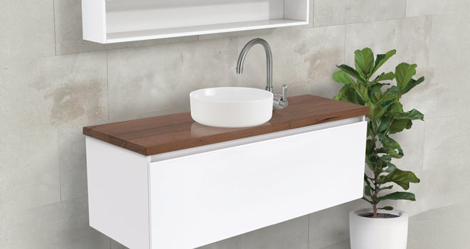 Fienza Manu Wall Hung Vanity Cabinet lifestyle
