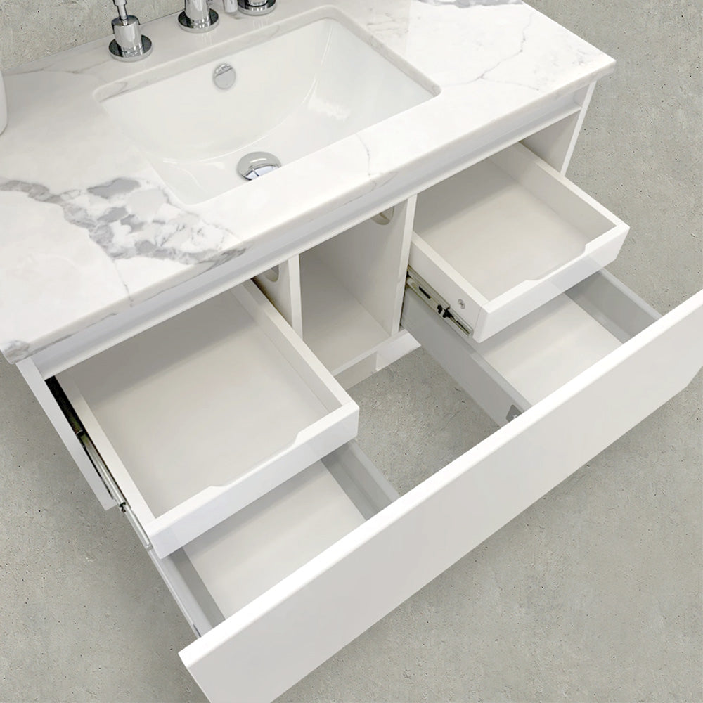 Fienza Manu Wall Hung Vanity Cabinet lifestyle