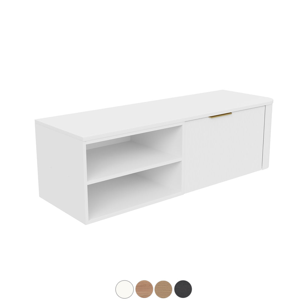 Fienza Margot Custom Width Shelf Wall Hung Vanity M120-LFS-CUST-S