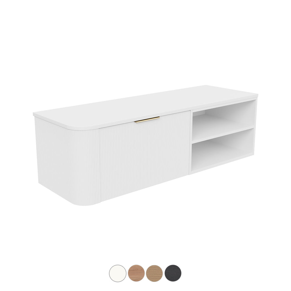 Fienza Margot Custom Width Shelf Wall Hung Vanity M120-RFS-CUST-S