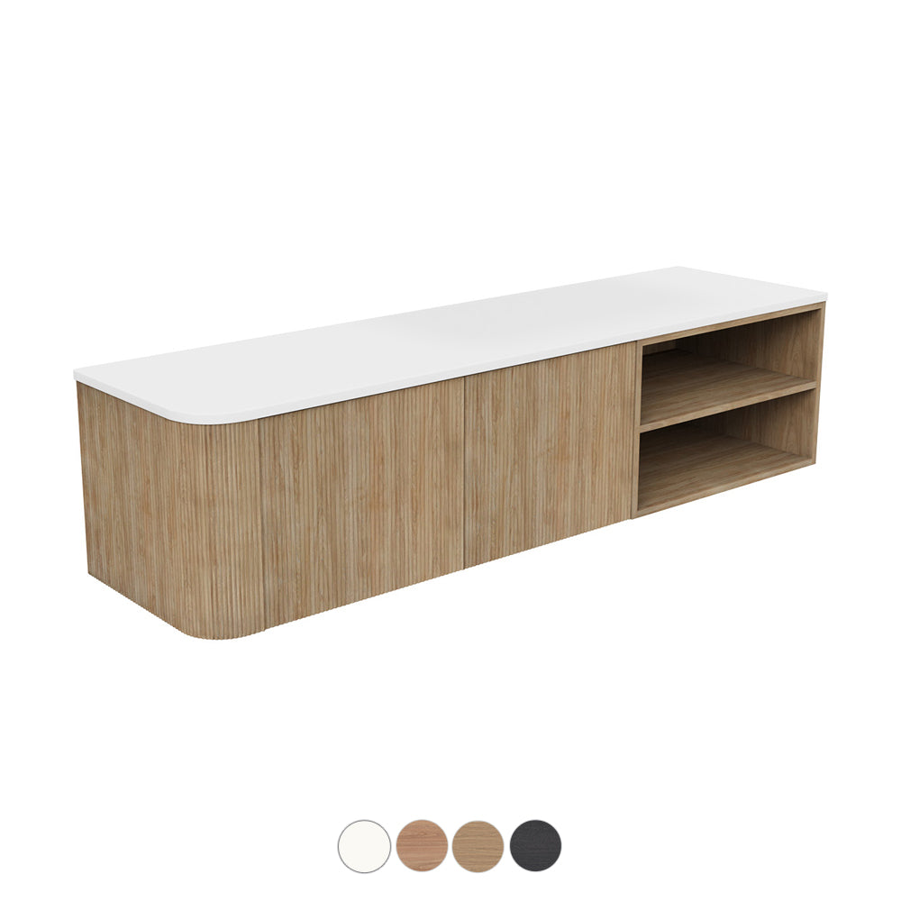 Fienza Margot Custom Width Shelf Wall Hung Vanity M150-RFS-CUST-S