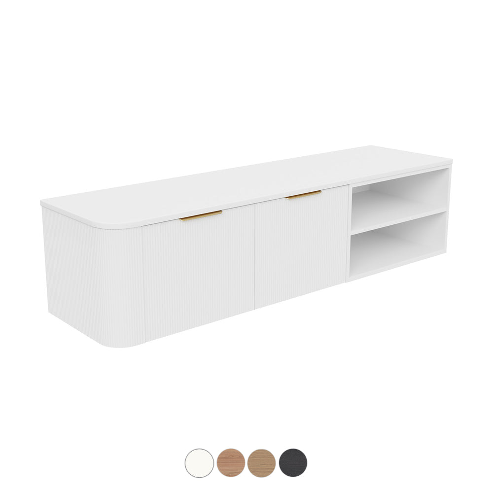 Fienza Margot Custom Width Shelf Wall Hung Vanity M150D-RFS-CUST-S