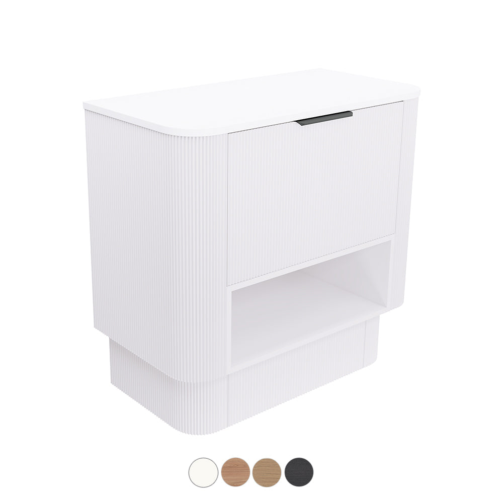 Fienza Margot Curved Open Shelf Floor Standing Vanity MU90F-S