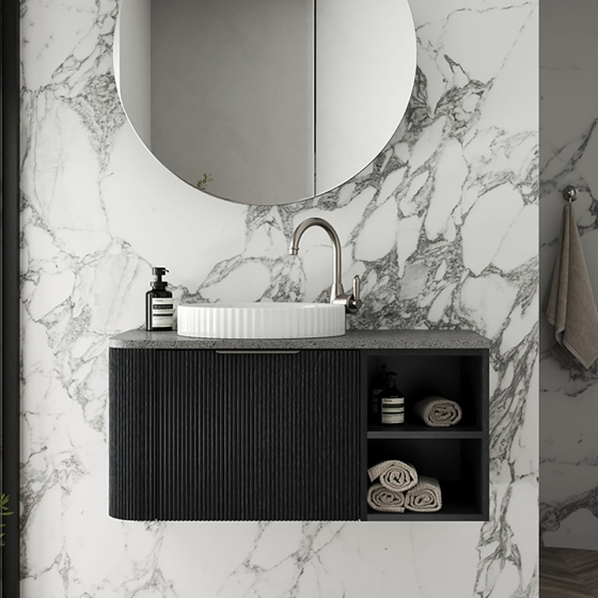 Fienza Margot Fixed Shelf Wall Hung Vanity