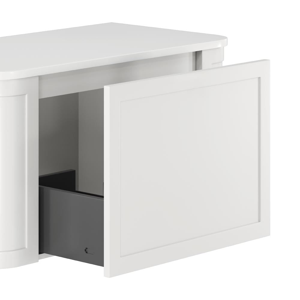 Fienza Mila Curved Wall Hung Vanity Cabinet lifestyle