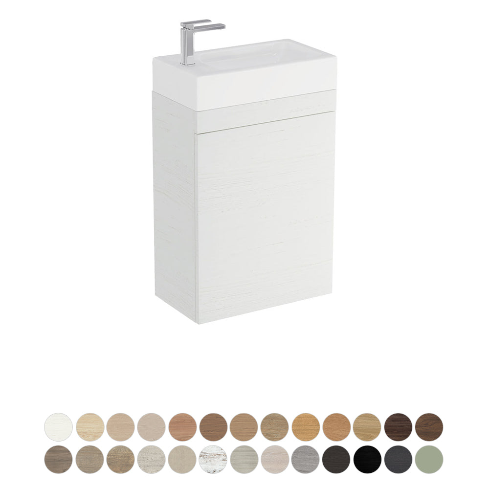 Fienza Riley Wall Hung Vanity, Ralph Basin Top