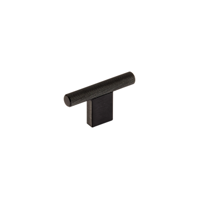 Momo Graf Knurled T Knob 60mm in Brushed Black