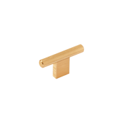 Momo Graf Knurled T Knob 60mm in Brushed Dark Brass