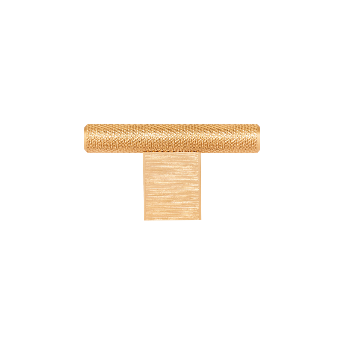 Momo Graf Knurled T Knob 60mm in Brushed Dark Brass - view 2