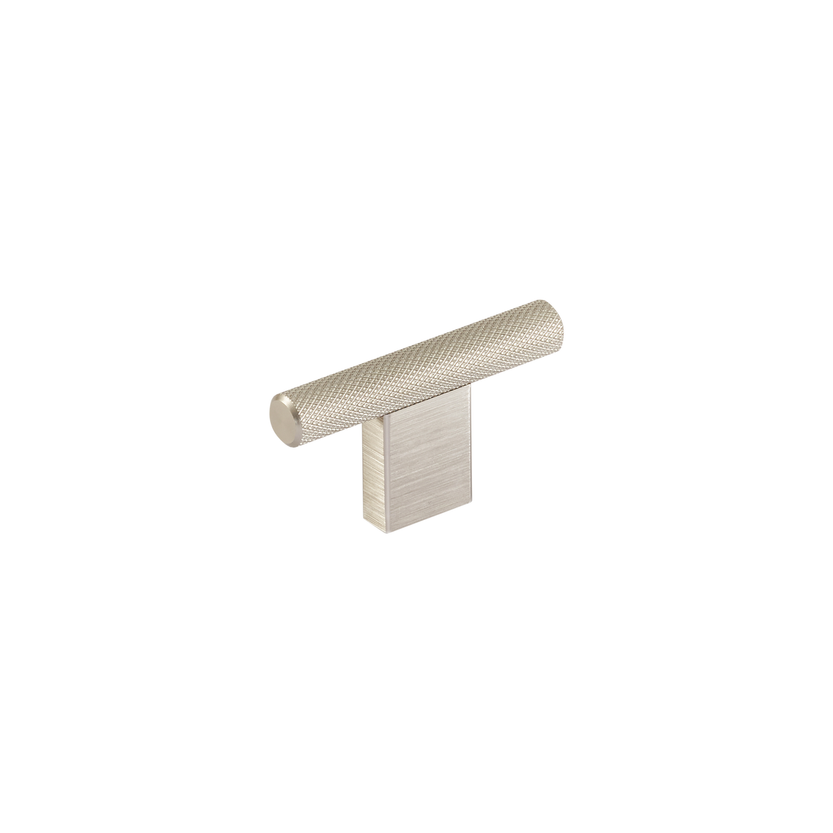 Momo Graf Knurled T Knob 60mm in Dull Brushed Nickel