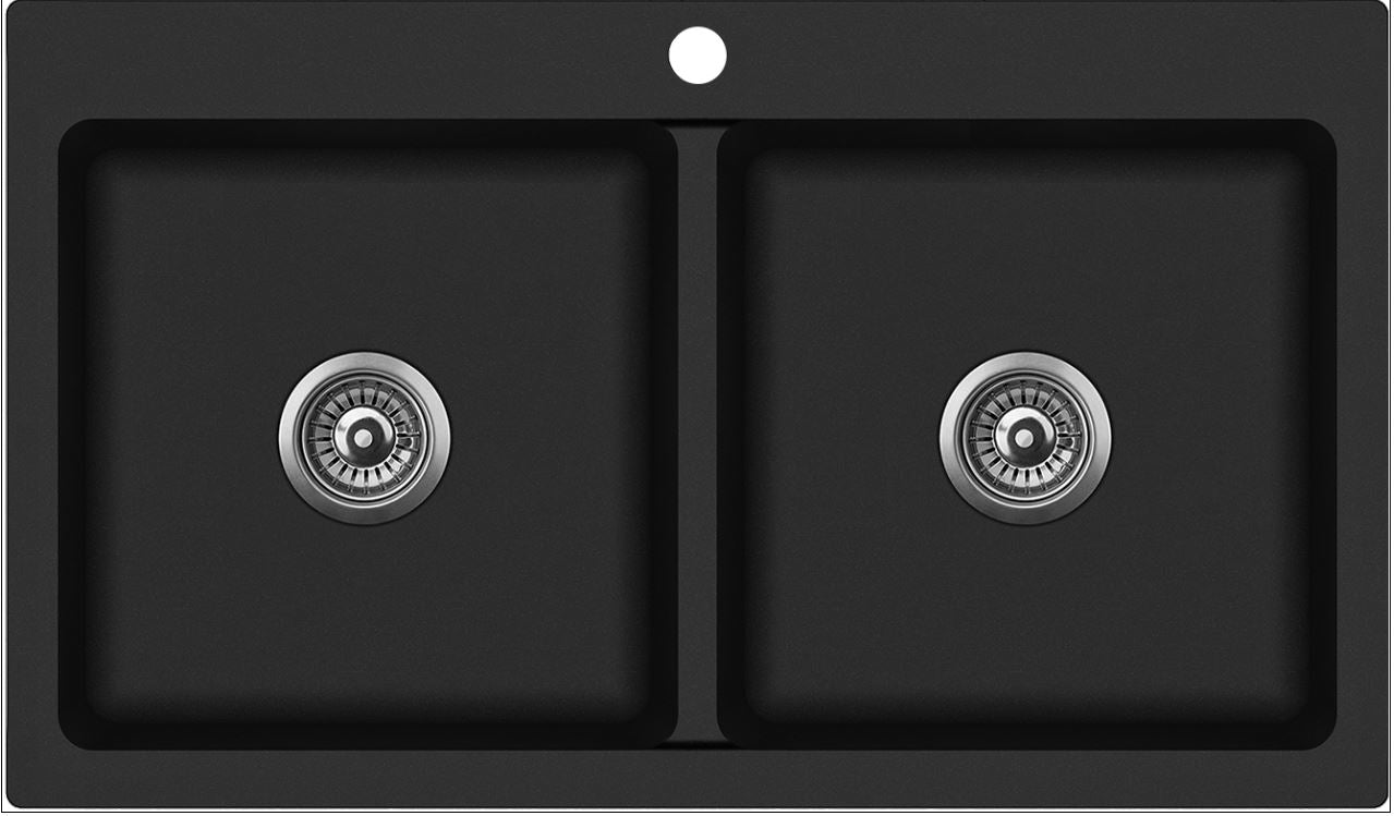 Interchange Granite Double Bowl Sink