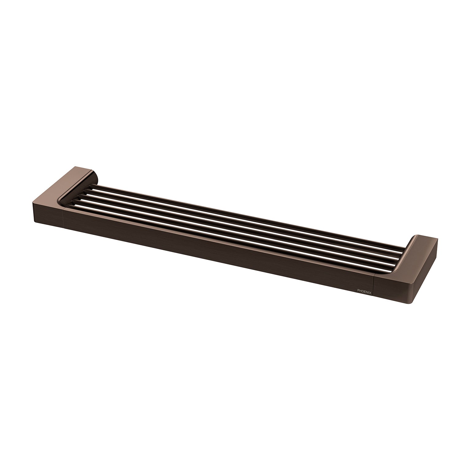 Phoenix Gloss Shower Shelf Brushed Bronze