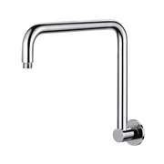 Modern National Round High Rise Shower Arm 350mm - Brushed Chrome