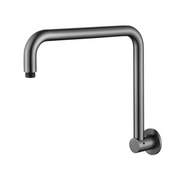 Modern National Round High Rise Shower Arm 350mm - Gunmetal