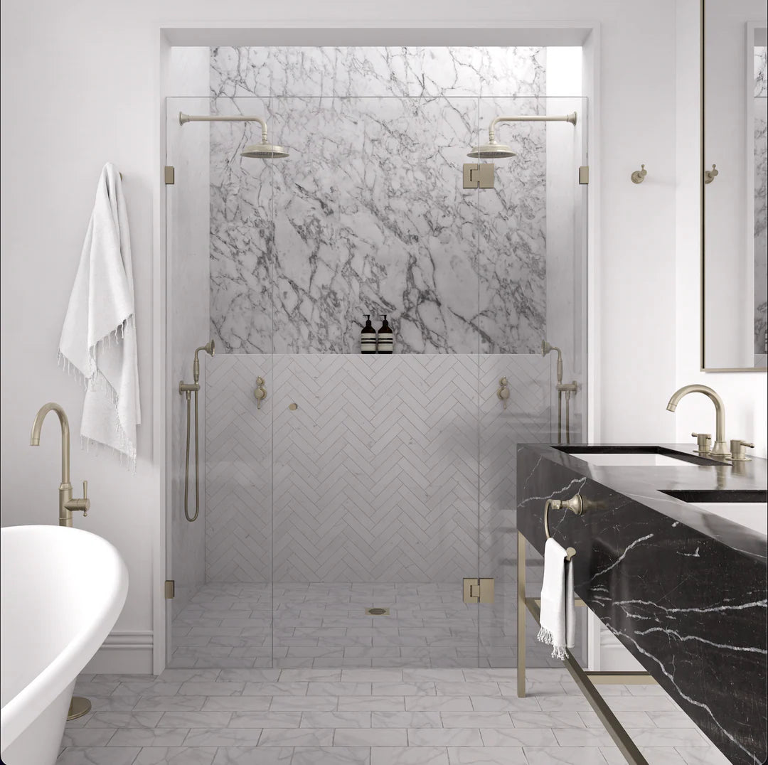 Meir Harrington Shower Rose 200mm Brushed Nickel