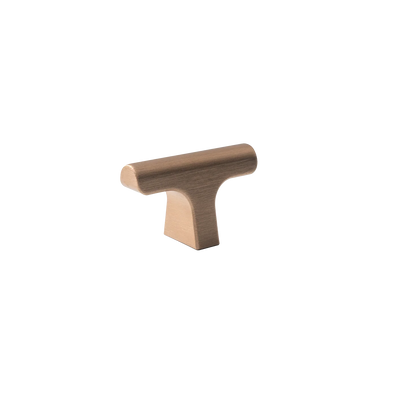 Momo Hinoki T Knob 60mm In Dark Brushed Brass