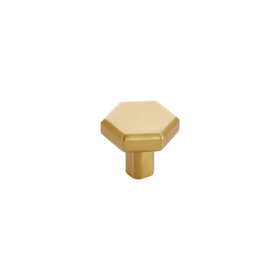 Momo Hendrix Round Knob 32mm in Brushed Satin Brass