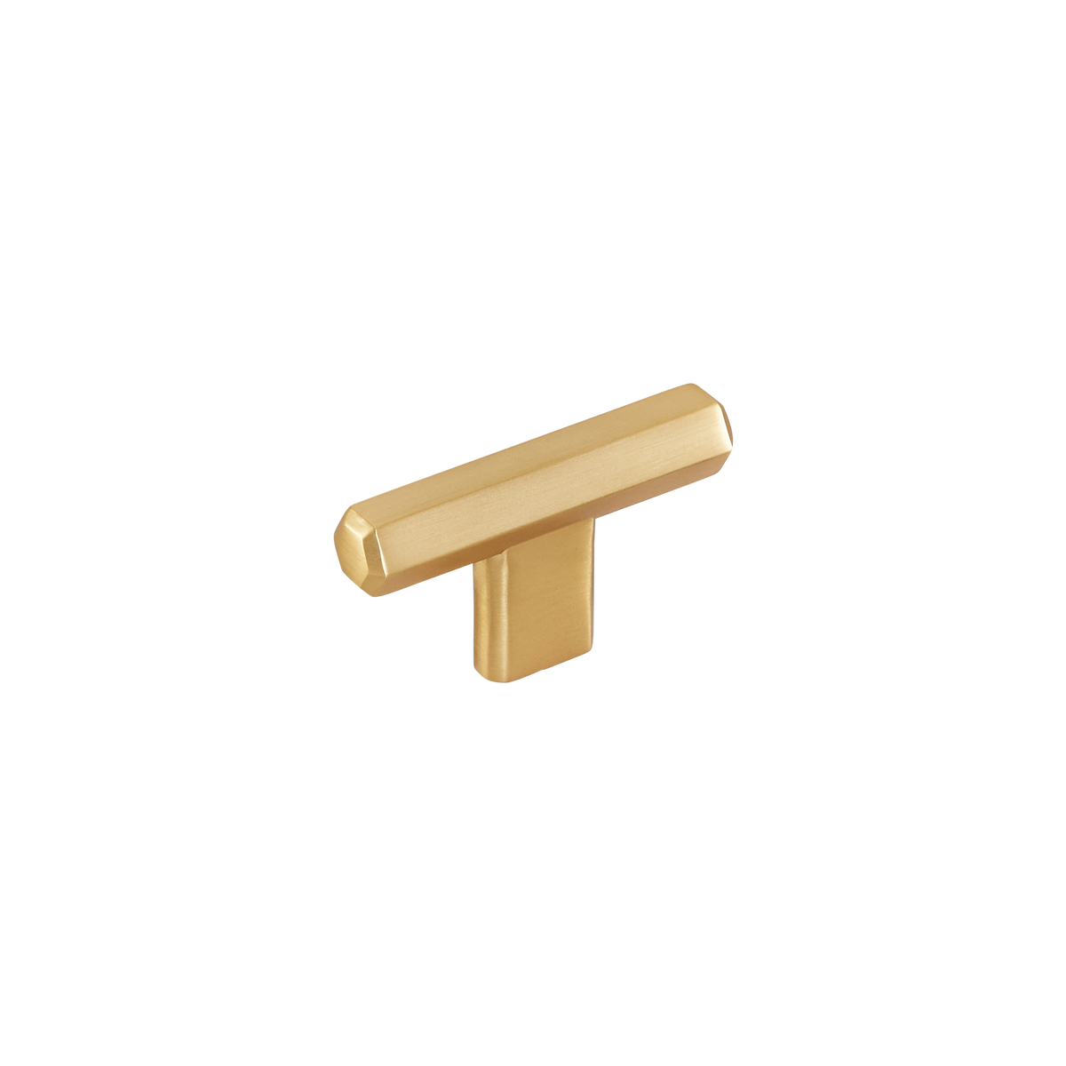 Momo Hendrix T Knob 60mm in Brushed Satin Brass