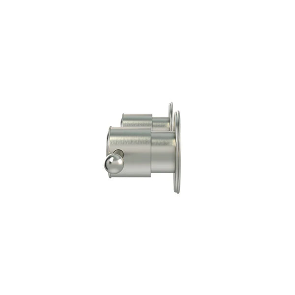 Meir Harrington Quarter Turn Wall Tap Set Brushed Nickel