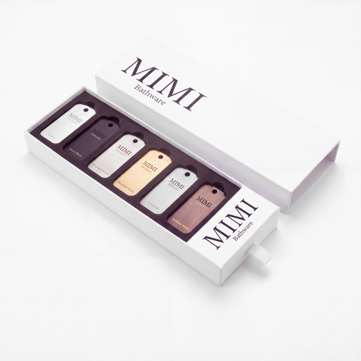 Mimi Bathware Finish Sample Box
