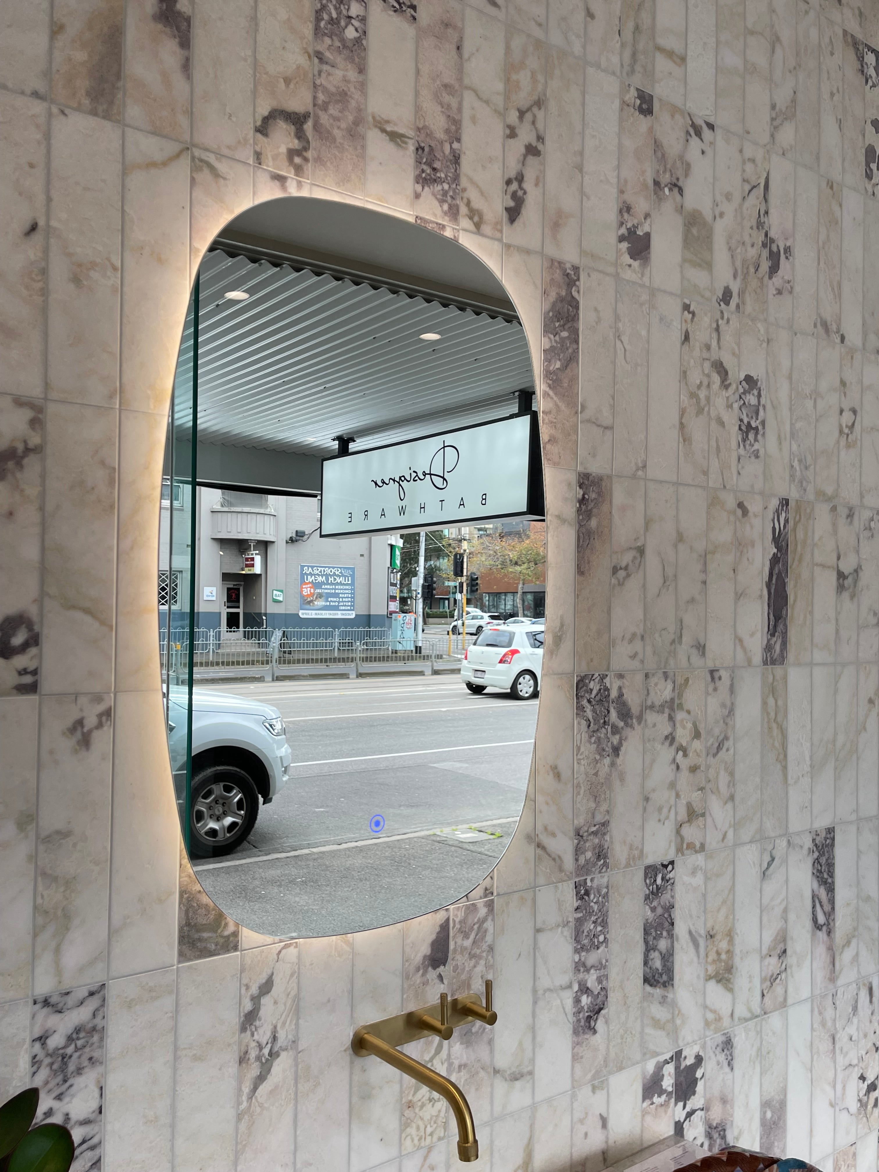 BelBagno Q-Line LED Mirror