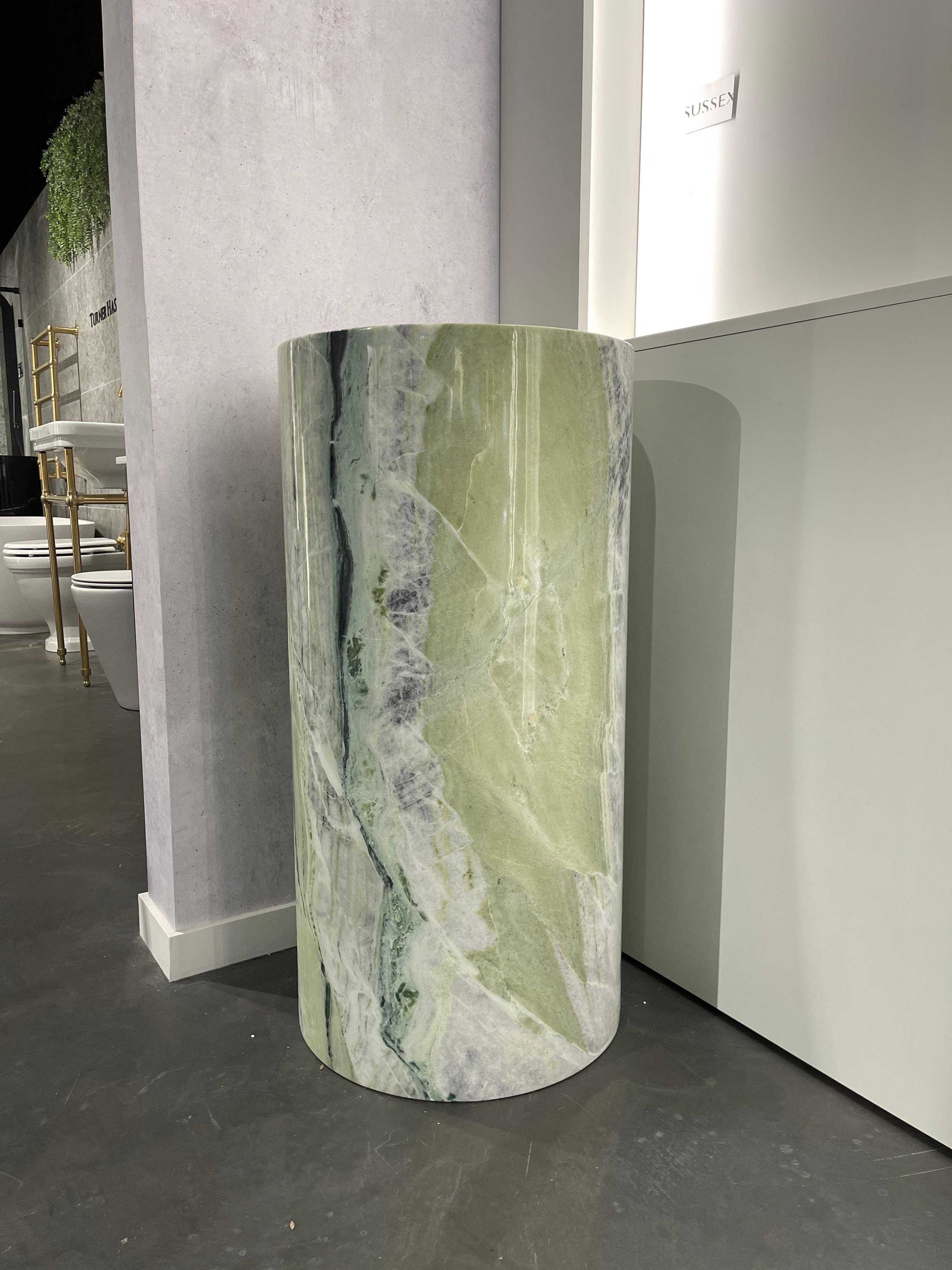 Zen Pedestal Basin Shangri La Jade Marble