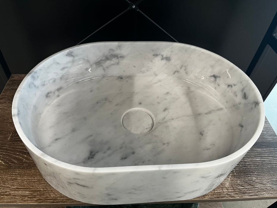 Zen Carrara Marble Basin