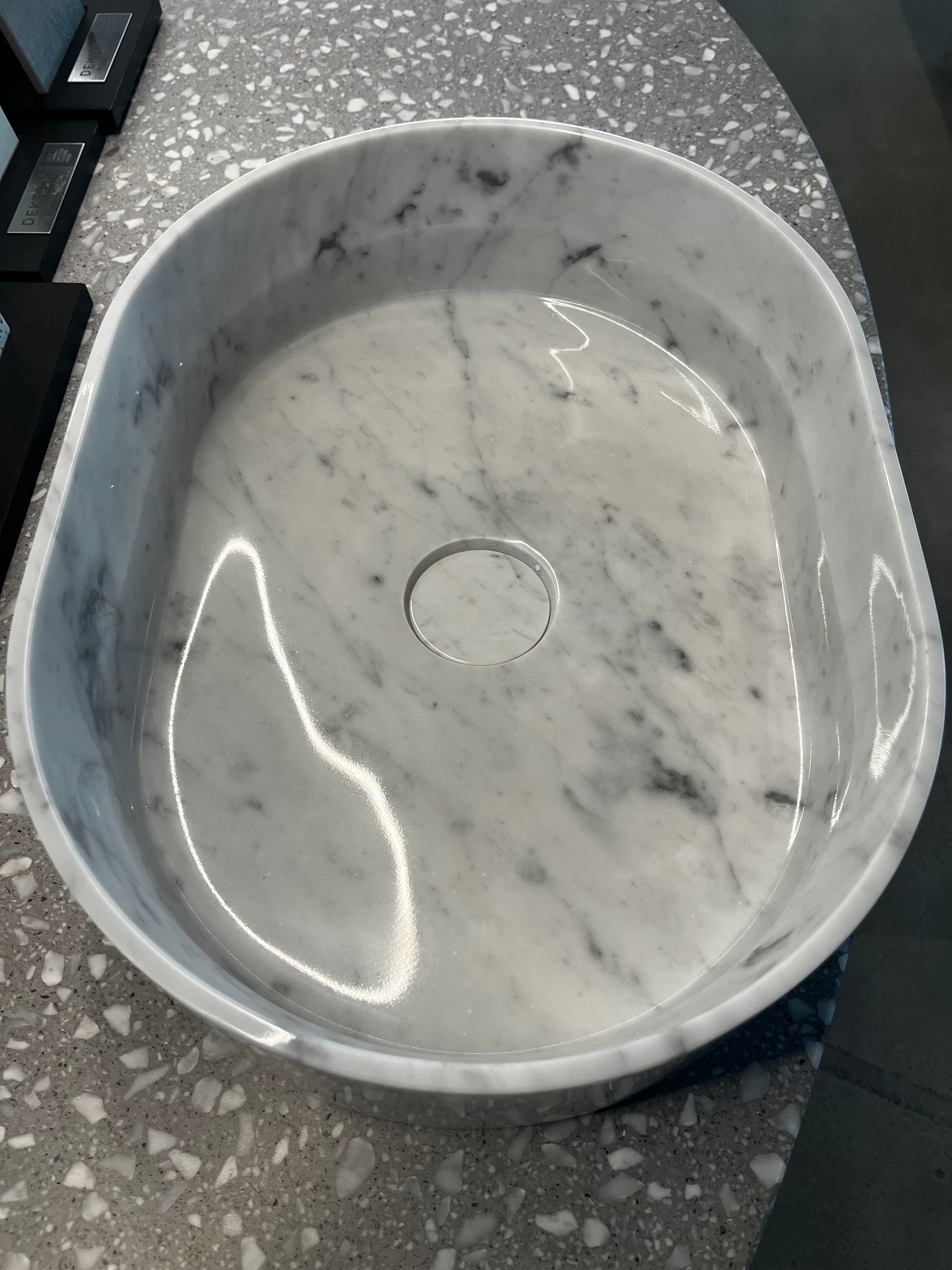 Zen Carrara Marble Basin