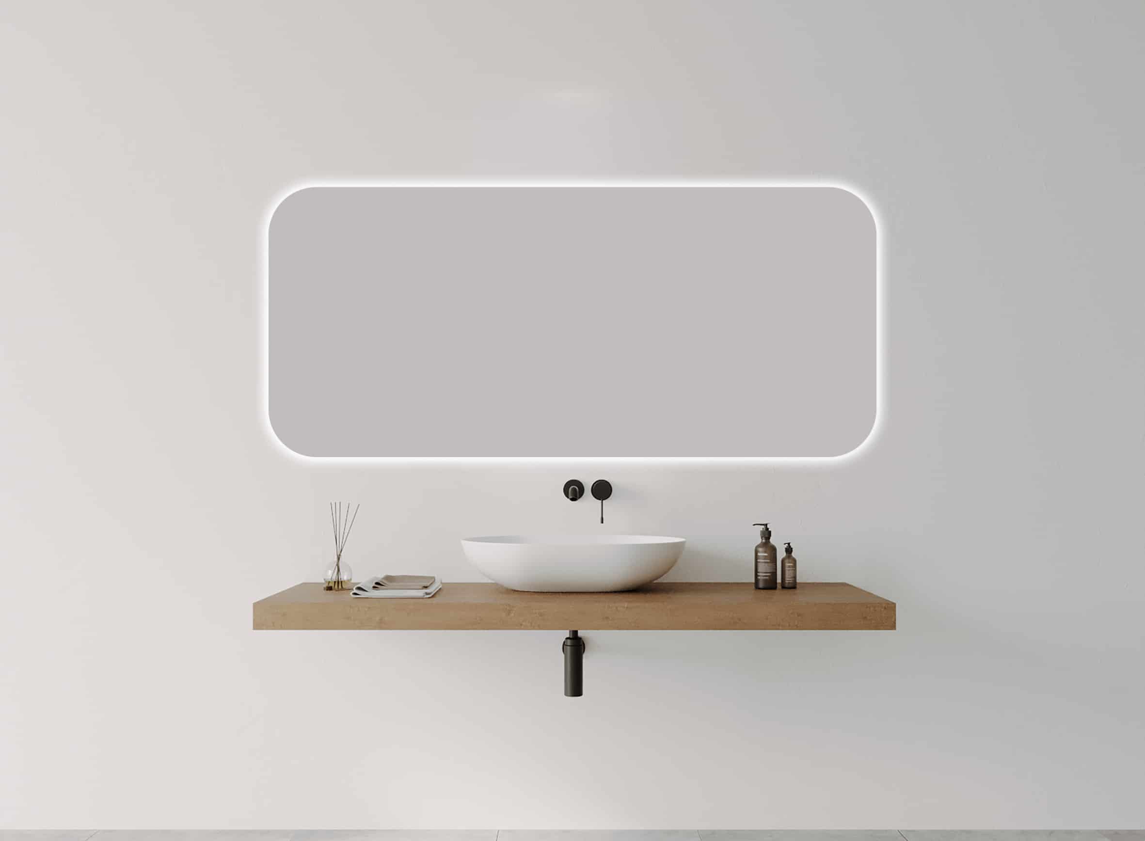 Remer I-Series Soft Rectangle LED Mirror 1800