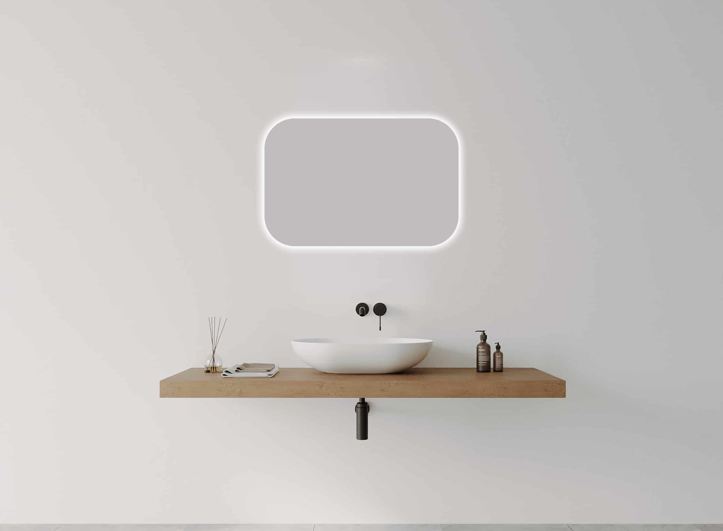 Remer I-Series Soft Rectangle LED Mirror 900