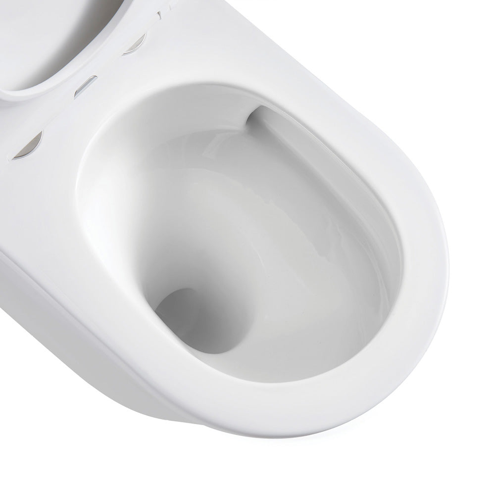 Fienza Koko Gloss White Rimless Tornado Wall Faced Pan S-Trap