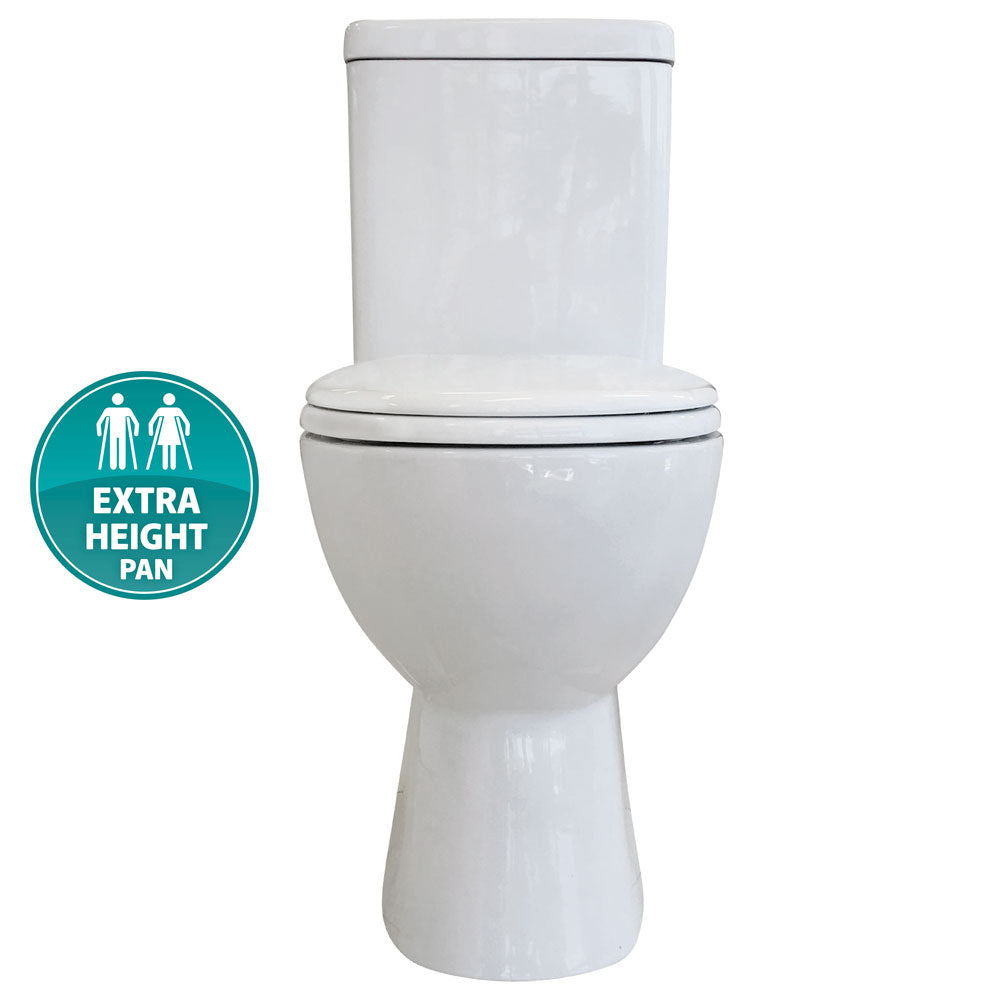 Fienza Stella Close Couple Toilet Suite Gloss White With S-Trap