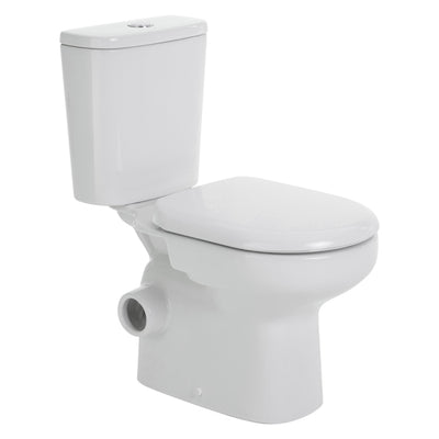 Fienza Petra Close Coupled Toilet Suite Left Skew Trap Gloss White