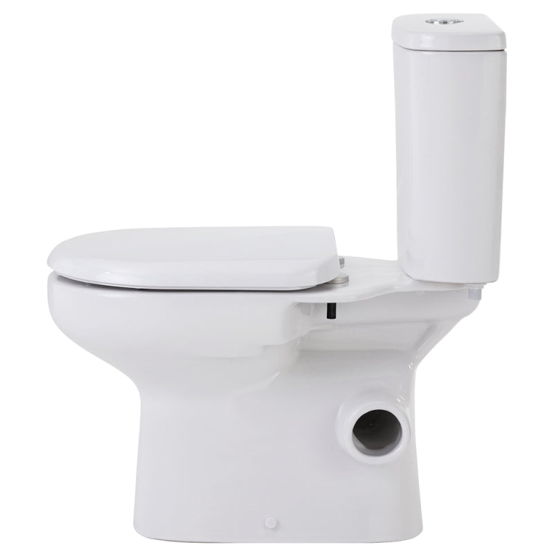Fienza Petra Close-Coupled Toilet Suite Right Skew Trap Gloss White