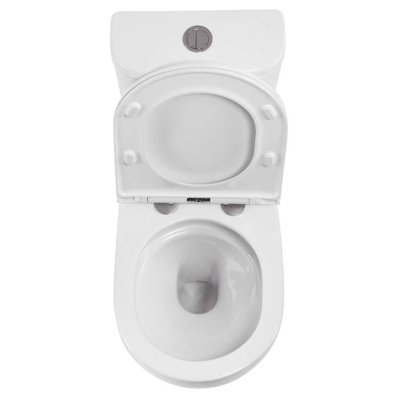Fienza Petra Close-Coupled Toilet Suite Right Skew Trap Gloss White