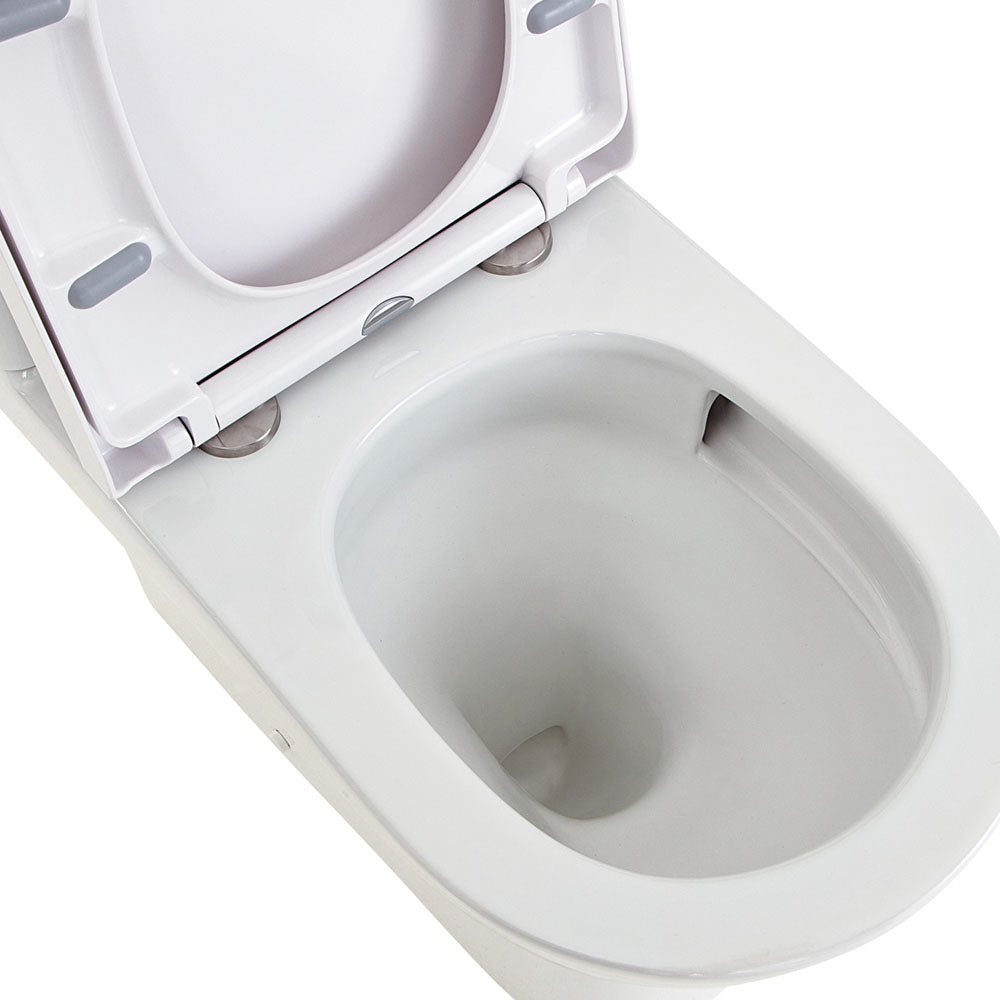 Fienza Tono Tornado Flush Back-to-Wall Toilet Suite Gloss White