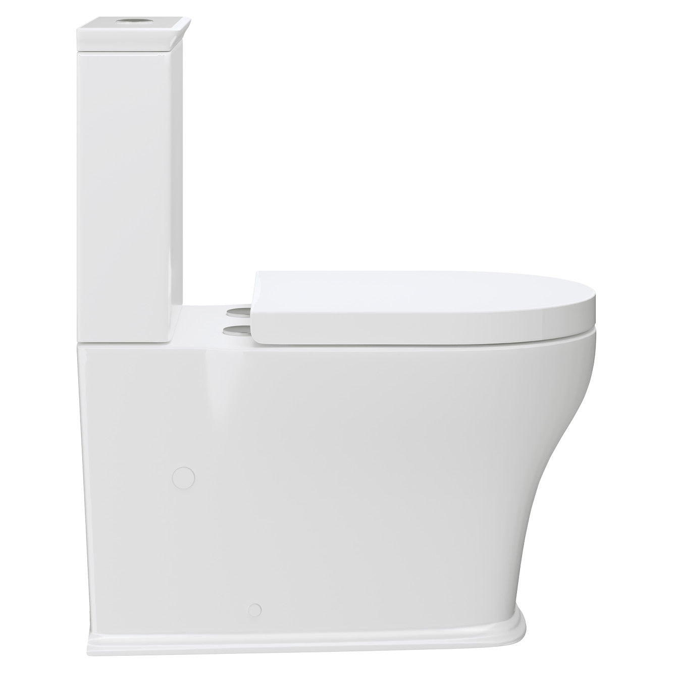 Fienza Lillian Tornado Flush Back-to-Wall Toilet Suite Gloss White