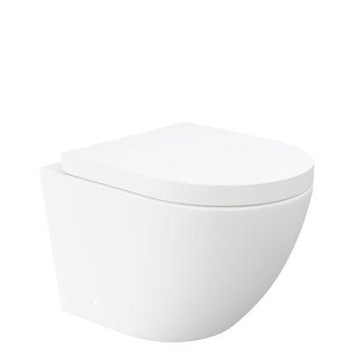 Fienza Koko Matte White Rimless Tonado Wall Hung Toilet Pan