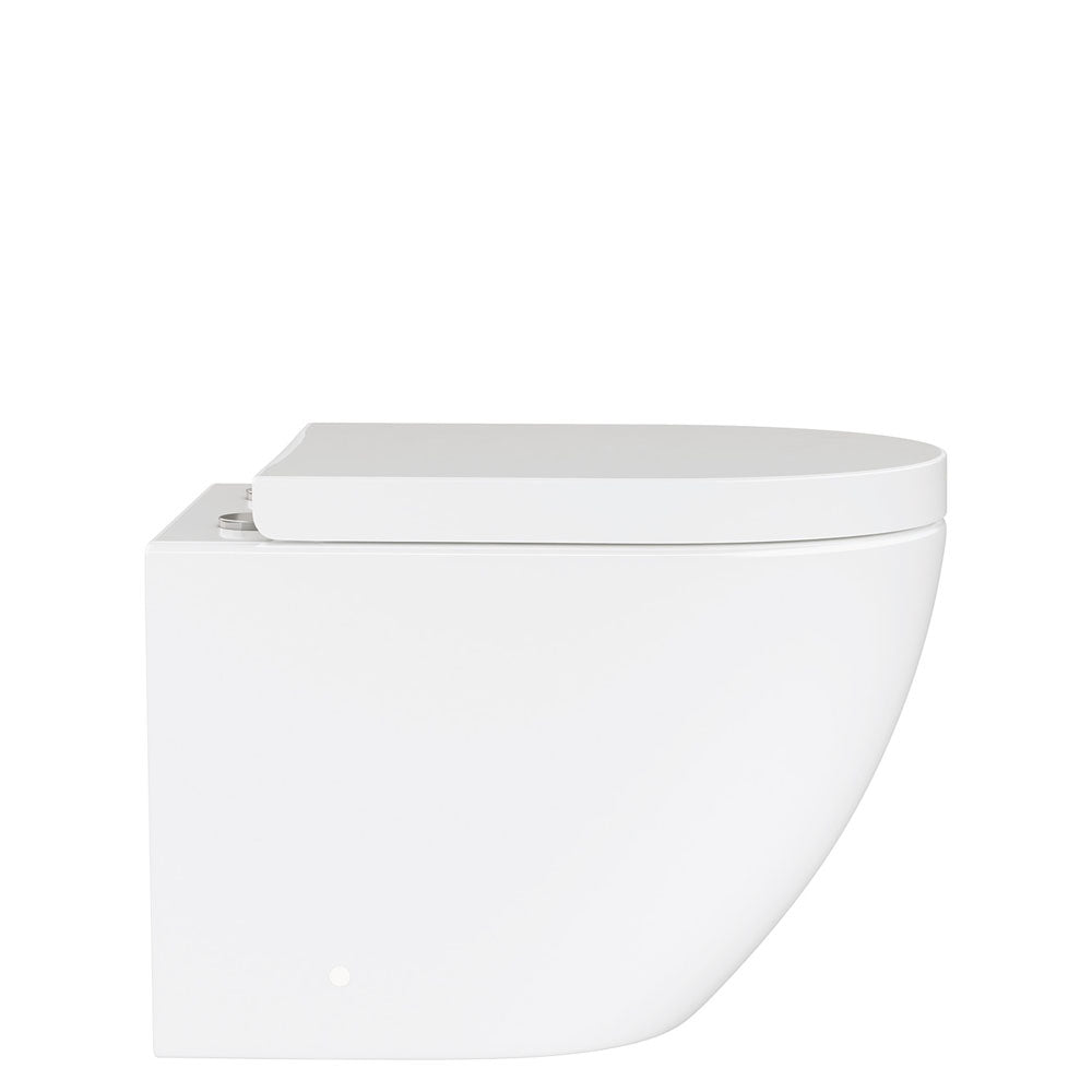 Fienza Koko Gloss White Rimless Tornado Wall Hung Toilet Pan