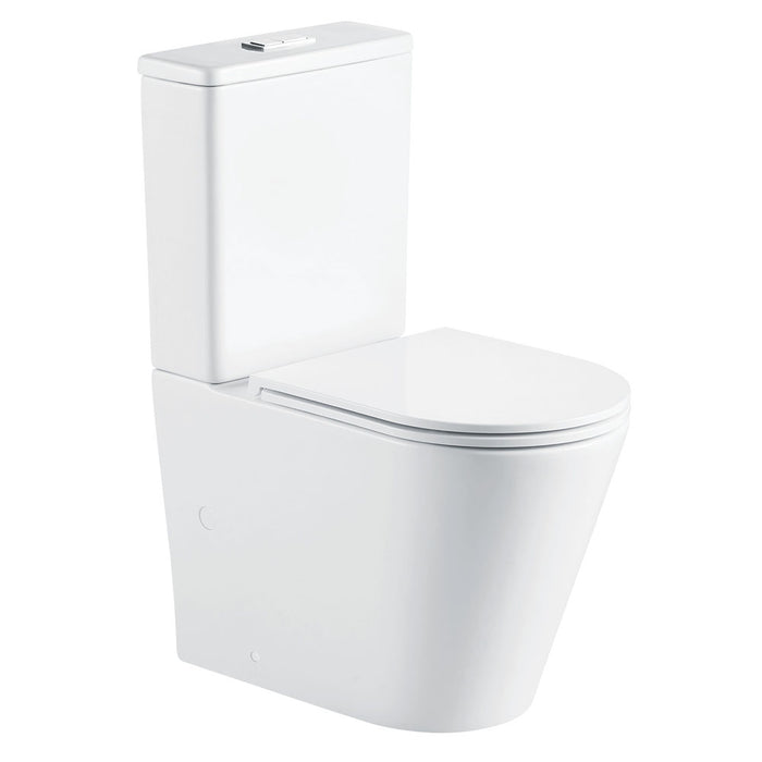 Fienza Aluca Back-to-Wall Toilet Suite, Slim Seat