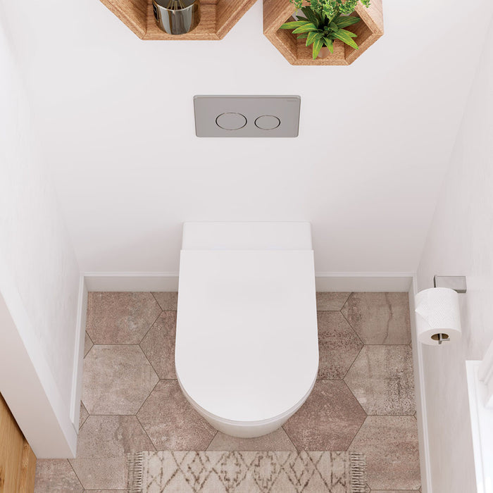 Fienza Aluca Wall-Faced Toilet Suite, Slim Seat