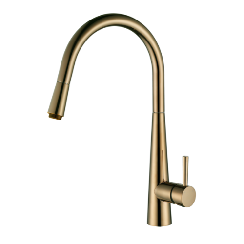 Modern National Kasper Pull-Out Kitchen Mixer Brushed Bronze