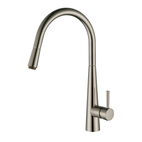 Modern National Kasper Pull-Out Kitchen Mixer Brushed Nickel