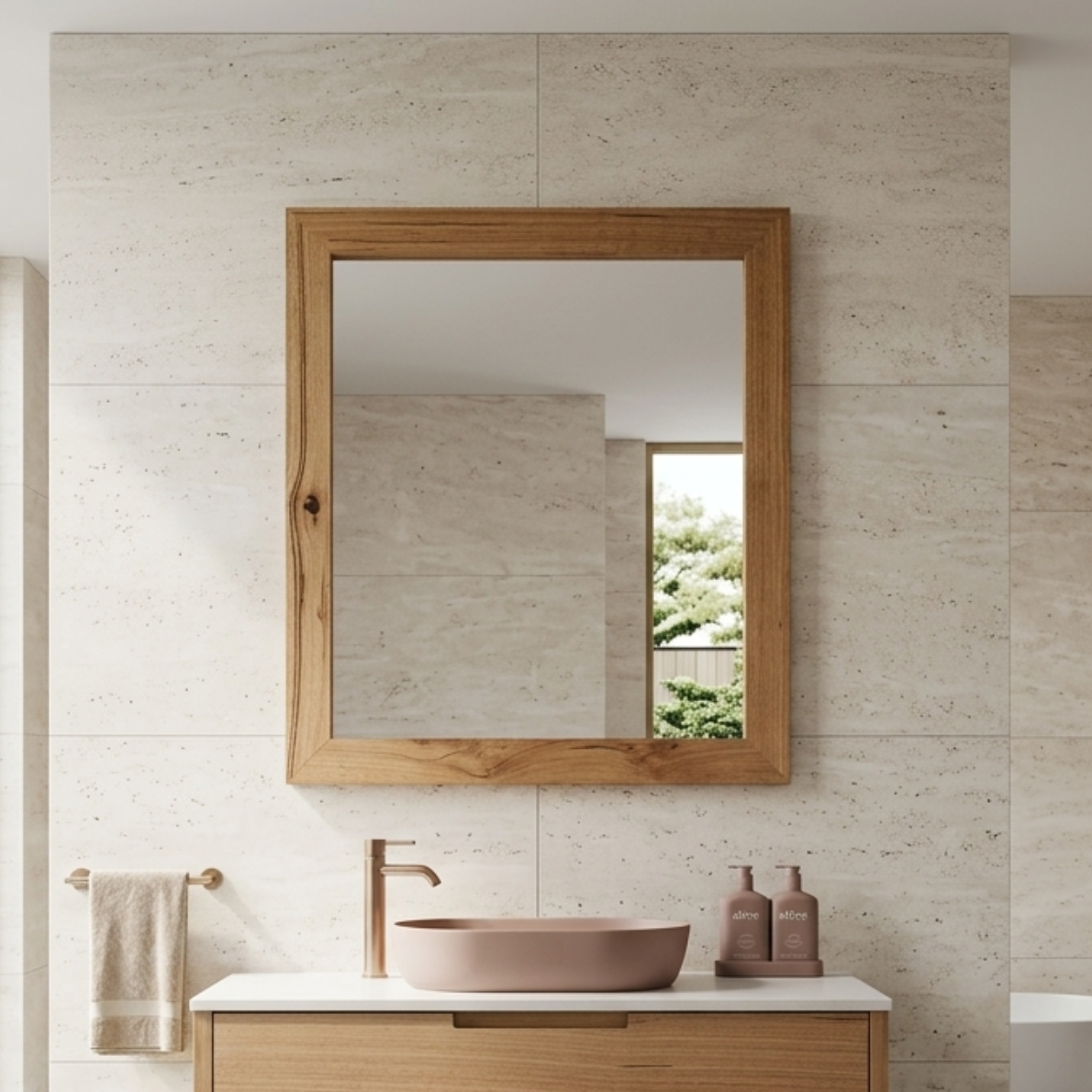 Fifth Avenue Kobe Timber Framed Mirror