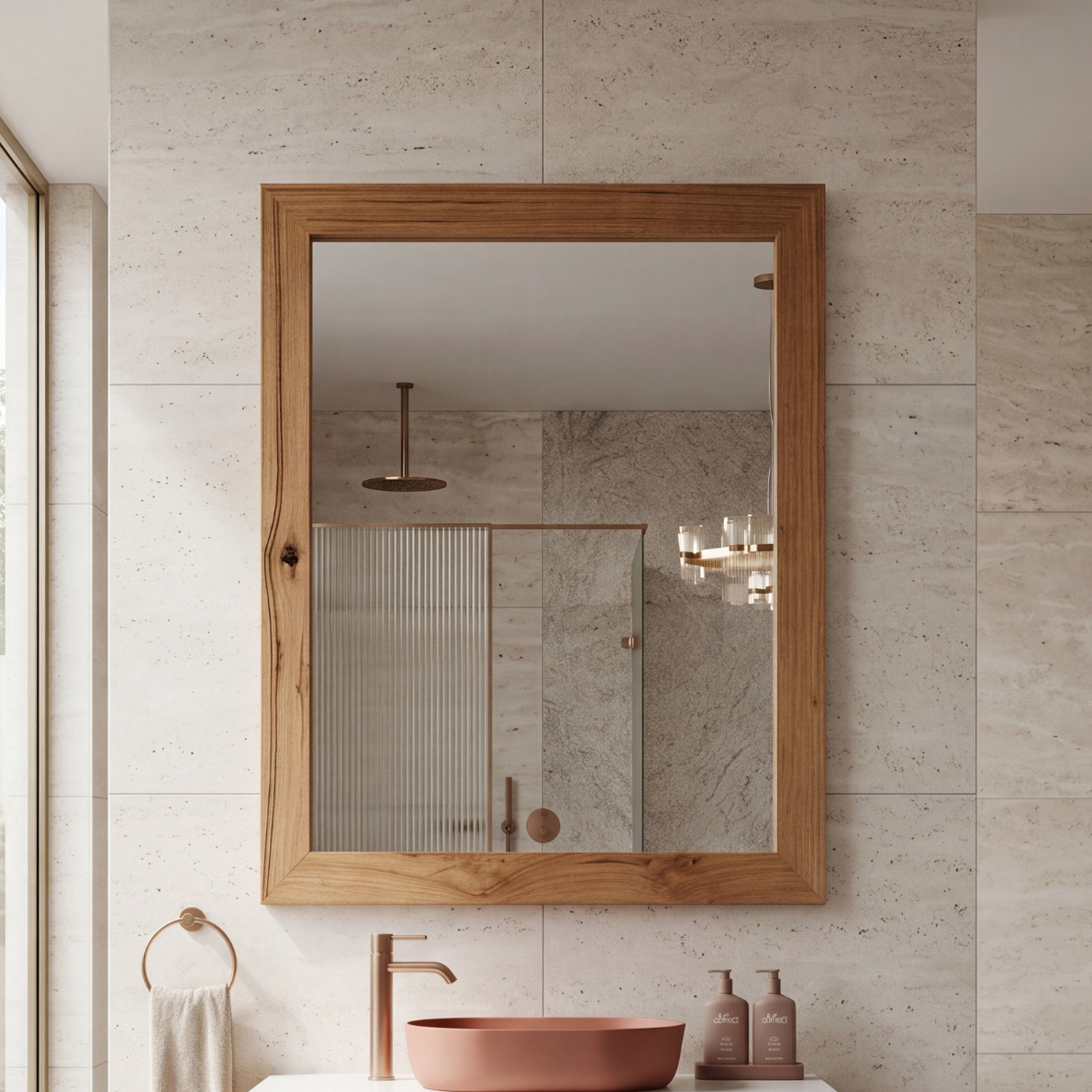 Fifth Avenue Kobe Timber Framed Mirror